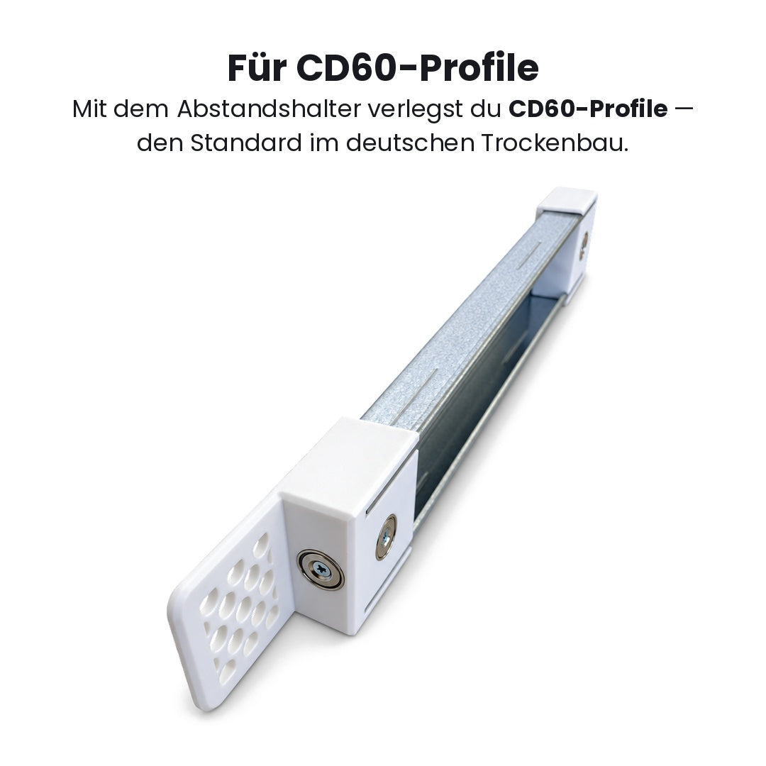 LeviFix Afstandhouder voor C60/27 profielen – metal stud